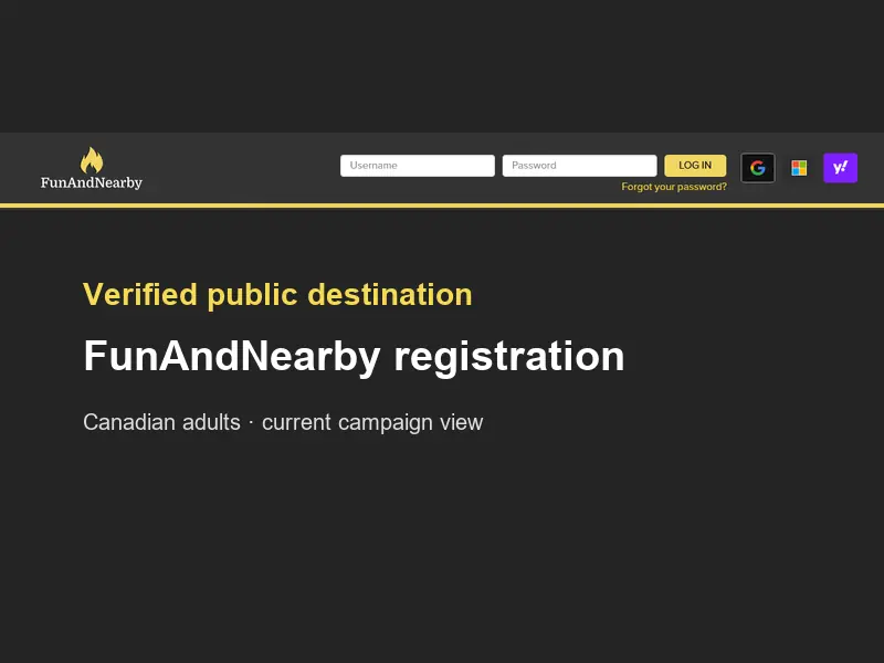 Verified FunAndNearby public brand view