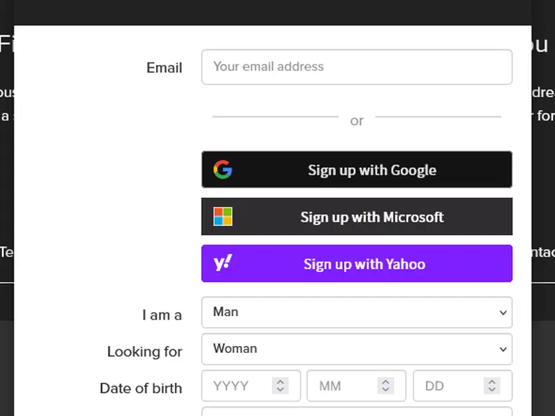 Verified FunAndNearby registration form